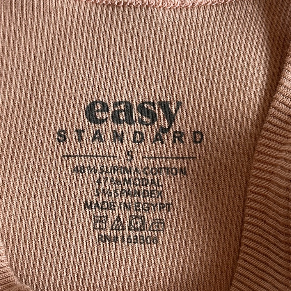 Easy Standard Racerback Ribbed Tank top Bundle in Peachy Nude & Orange size S - Picture 2 of 6